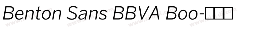 Benton Sans BBVA Boo字体转换
